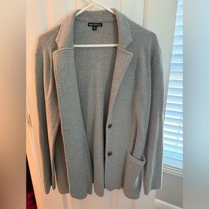 J. Crew Gray Sweater Blazer Classic Fit Versatile Design